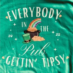 Saint Patty’s Day 3XL Men's Performance Sweatshirt Green NWOT Festive Casual